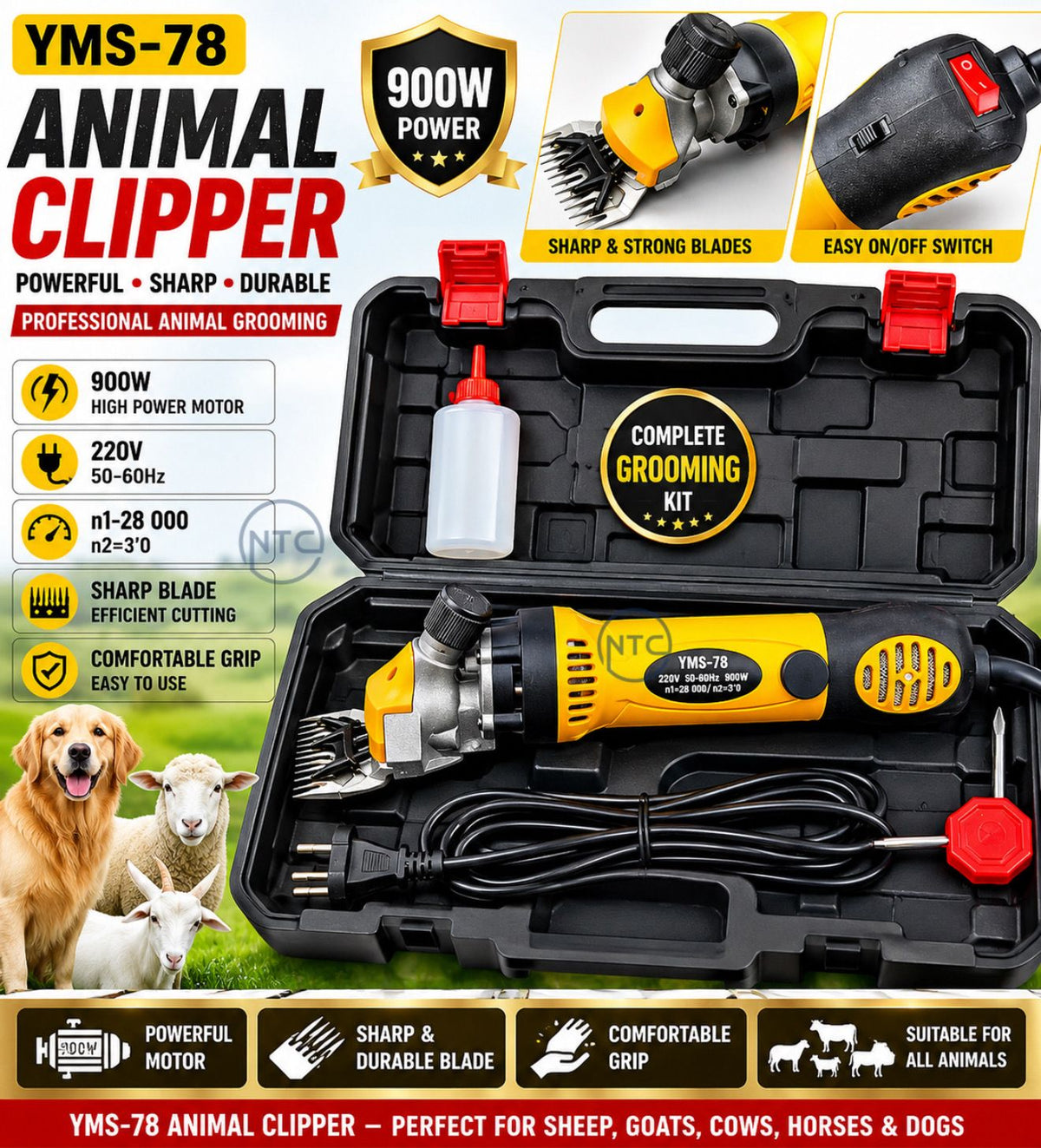 Animal Clipper Suitable For All Animals 900 W